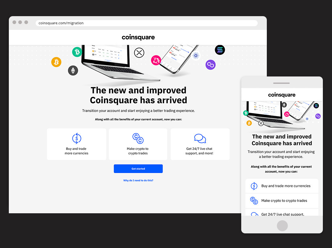 Coinsquare migration