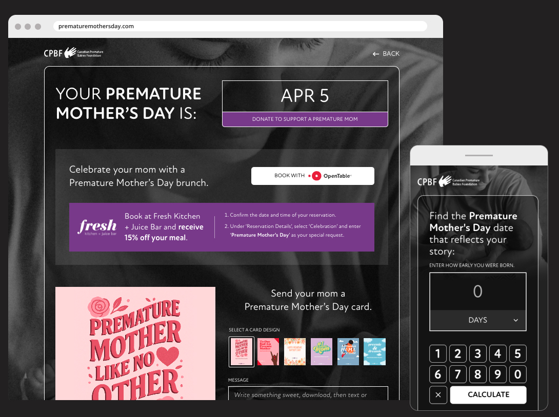 CPBF Premature Mother's Day Calculator Thumbnail